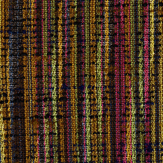 Bouclé Textured Chennile Lurex - Bronze Brown & Azalea Pink textile image 1