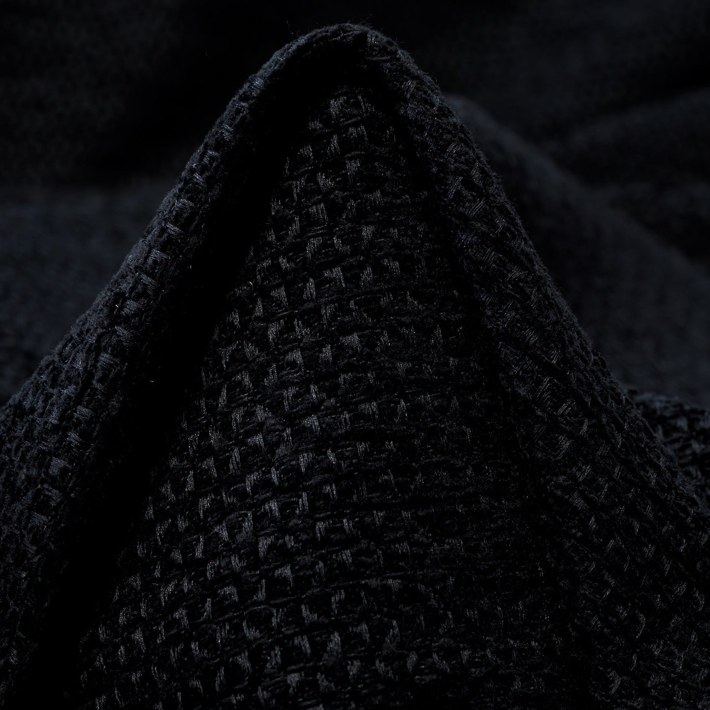 Bouclé Micro Structure - Raven Black textile image 2