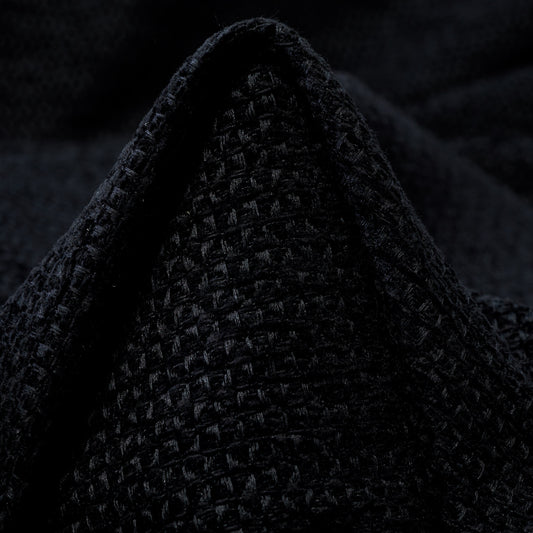 Bouclé Micro Structure - Raven Black textile image 2