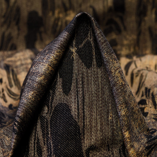 Cornstalk Wool Polyester Jacquard Fabric textile swatch - 50% Wool, 29% Recycled Polyester, 18% Nylon, 3% Other Fibres / 340 g/m / 143 cm