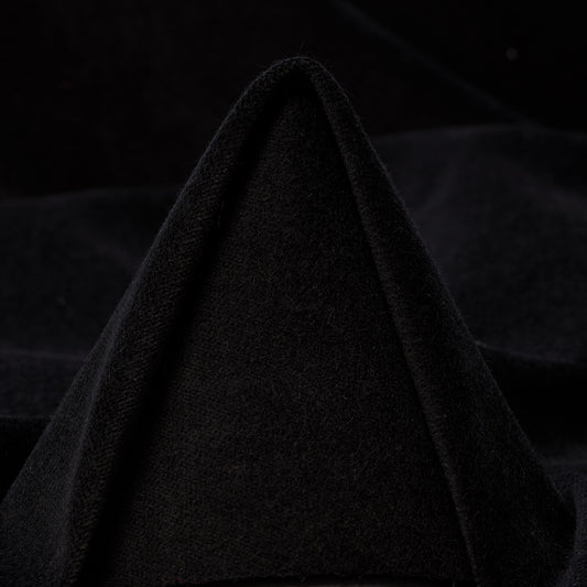Cotton Velvet - Jet Black textile image 1