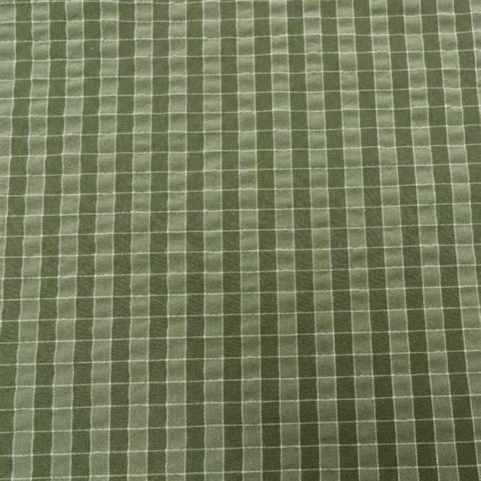 Bubble Crepe Textured Plaid Fabric textile image 1