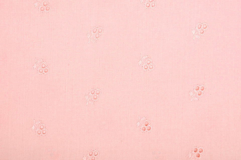 Embroidery Cotton Lily Pink textile image 4