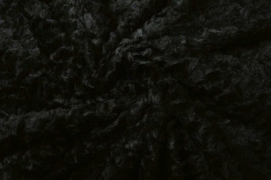 Hairy Fur Astranimo Black - 100% Polyester, ± 140 cm, ± 350 gram/m²