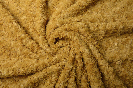 Hairy Fur Astranimo Ocher - 100% Polyester, ± 140 cm, ± 350 gram/m²