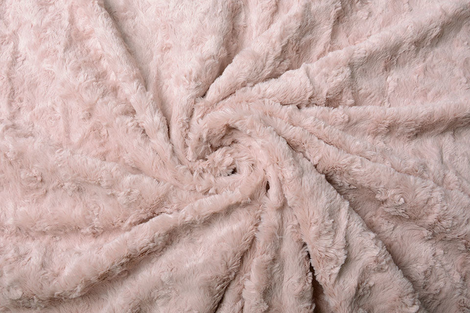 Hairy Fur Astranimo Powder Pink - 100% Polyester, ± 140 cm, ± 350 gram/m²