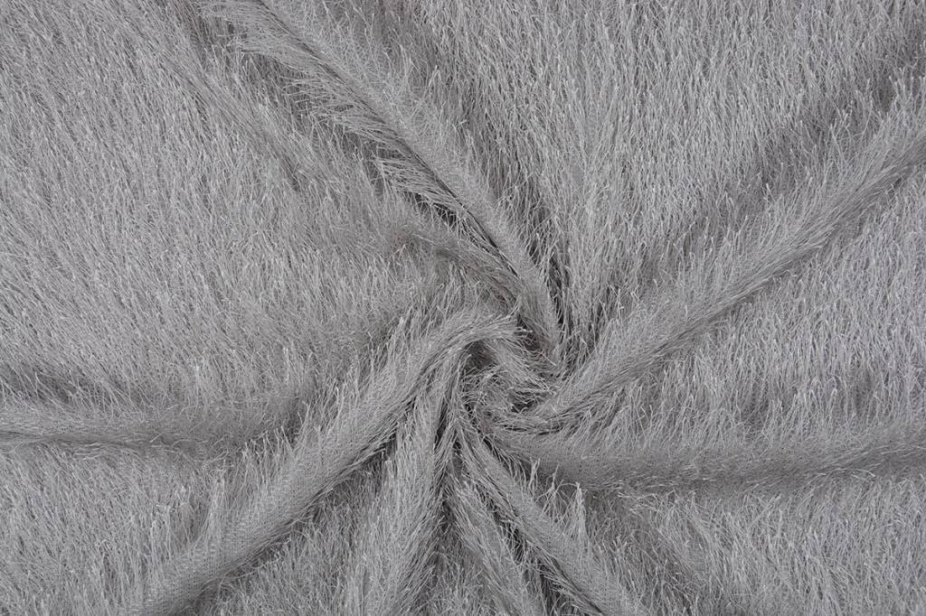 Hairy Party Fabric Silver - 100% Polyester, 147 cm, ± 165 gram/m²