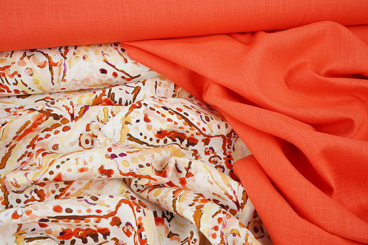Linenlook Viscose Stretch Cilia Multi 2 - 97% Viscose 3% Elastane, ± 140 cm, ± 160 gram/m²