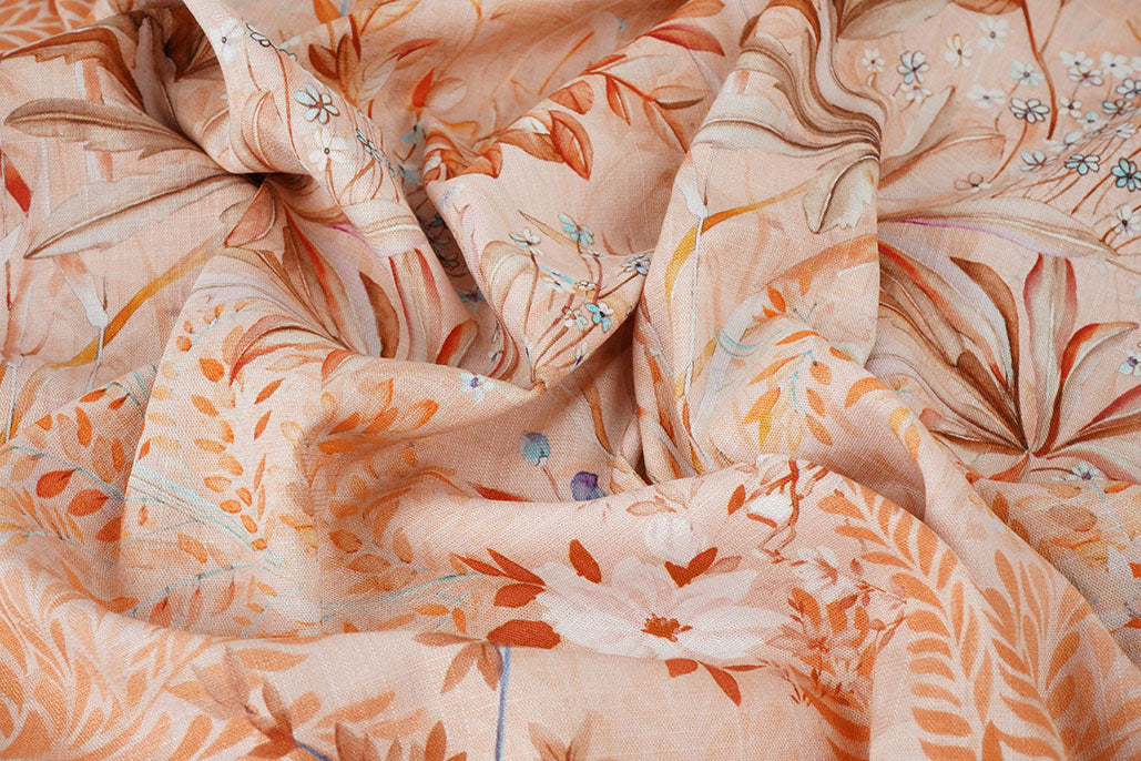 Linenlook Viscose Stretch Denise Salmon secondary textile image