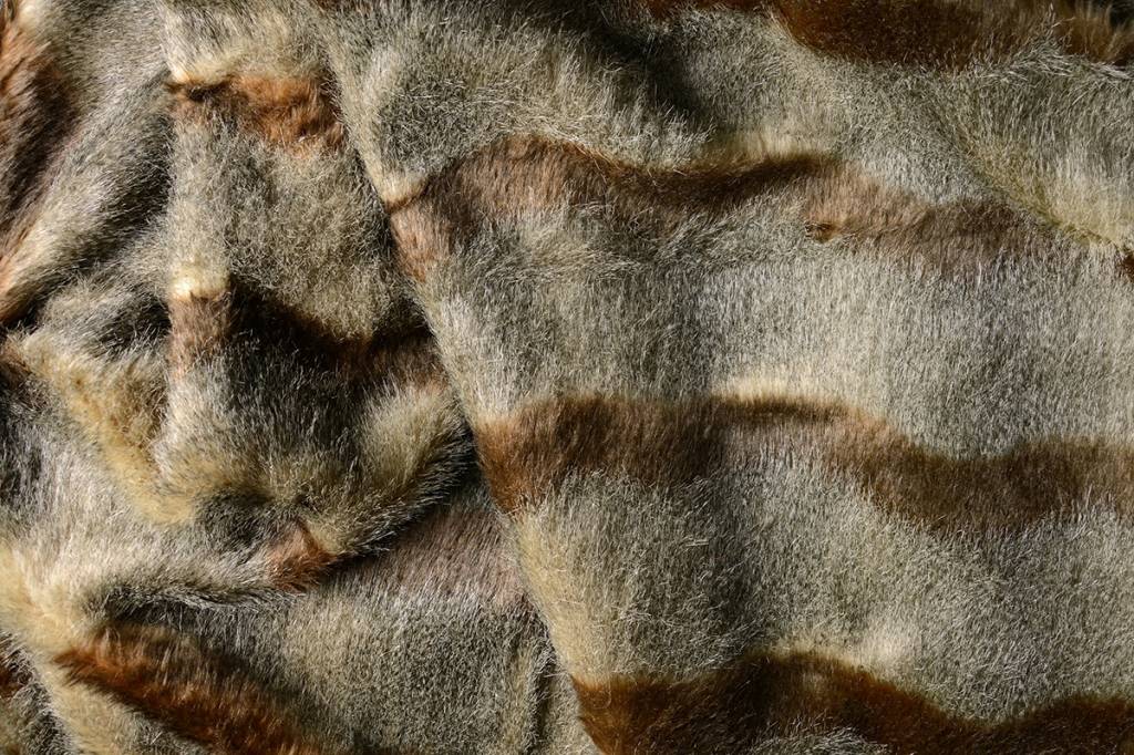 Melange Imitation Fur Brown - 100% Polyester, 150 cm, ± 360 gram/m²