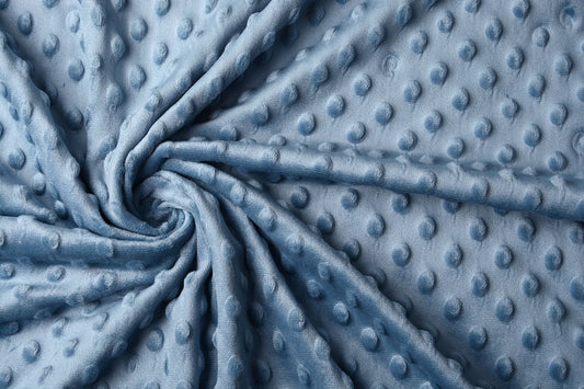 Minky Fleece Blue Jeans - 100% Polyester, ± 150 cm, ± 260 gram/m²