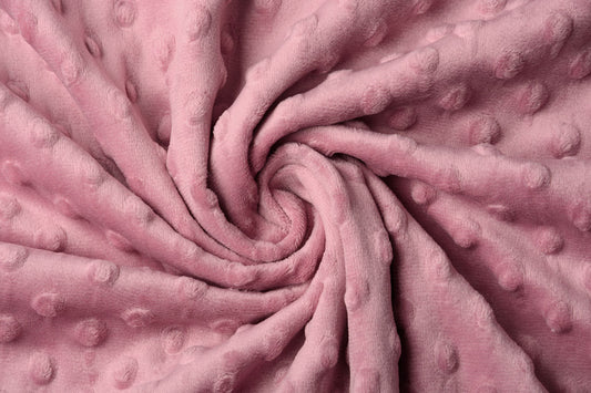 Minky Fleece Dark Old Pink - 100% Polyester, ± 150 cm, ± 260 gram/m²