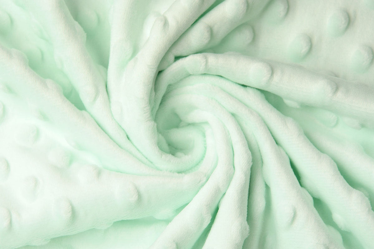 Minky Fleece Light Mint Green - 100% Polyester, ± 150 cm, ± 260 gram/m²