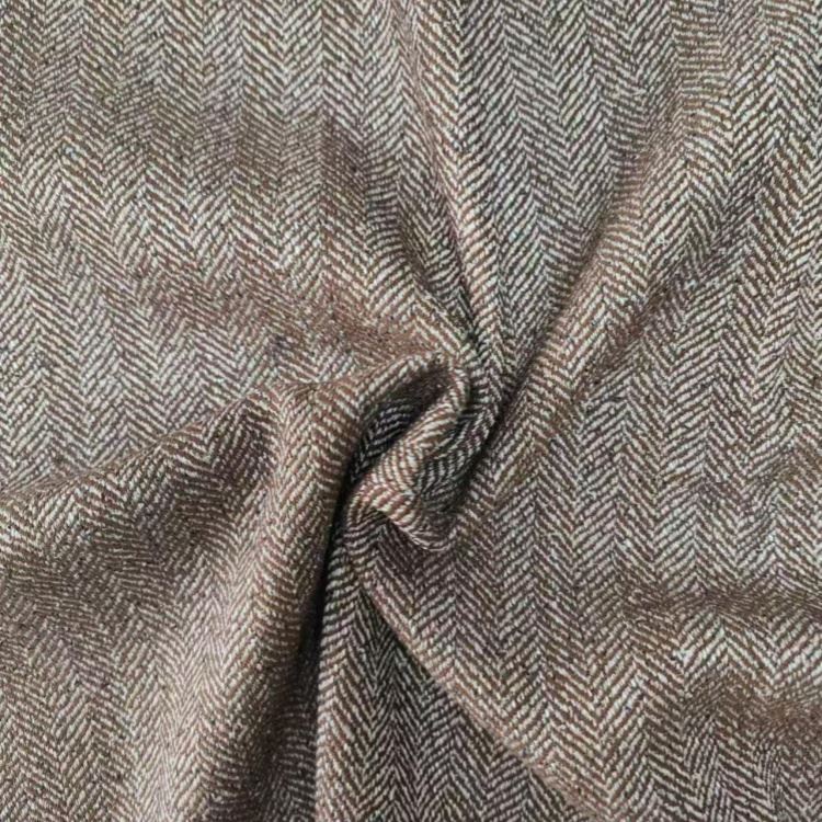 Multicolour Polyester Rayon Stretch Herringbone Fabric textile image 1