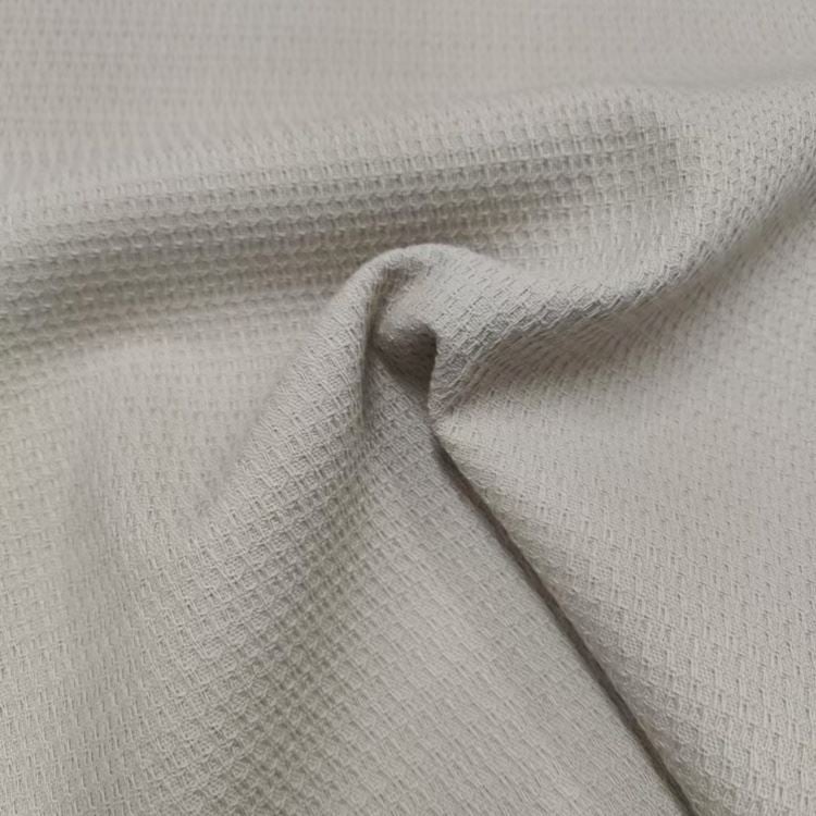 Polyester Rayon Honeycomb Dobby Fabric textile image 1