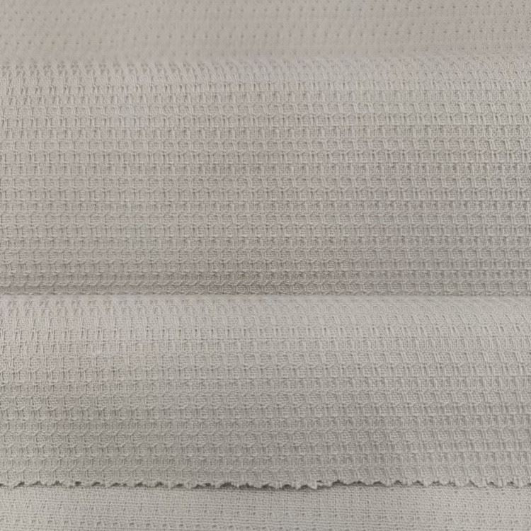 Polyester Rayon Honeycomb Dobby Fabric textile image 2