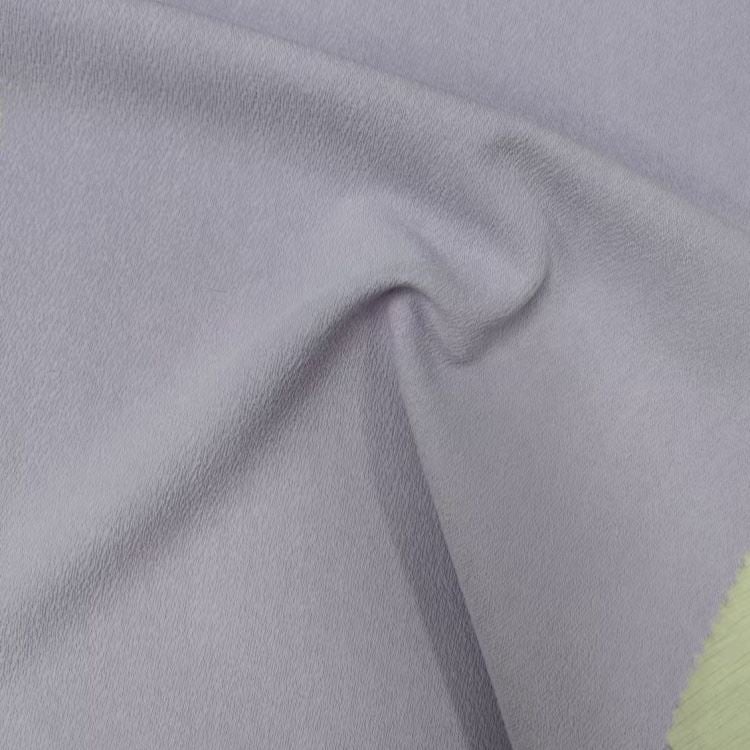 Polyester Rayon Stretch Bark Crepe Woven Fabric textile image 1