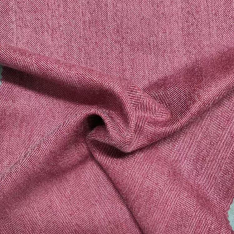 Polyester Rayon Stretch Herringbone Fabric textile image 1