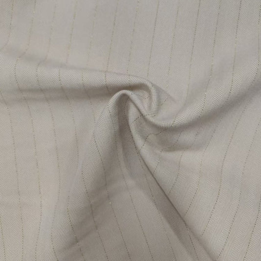 Polyester Rayon Stretch Herringbone Stripe Gold Fabric textile image 1