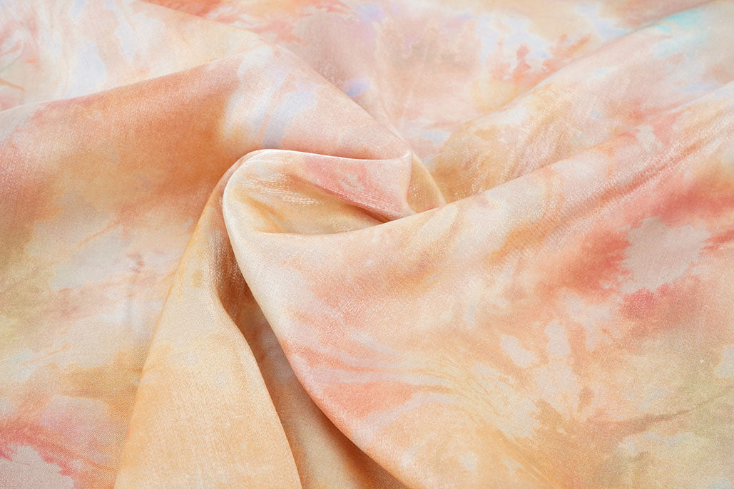 Silky Viscose Hayley Orange - 85% Viscose 15% Polyester, ± 145/150 cm, ± 85 gram/m²