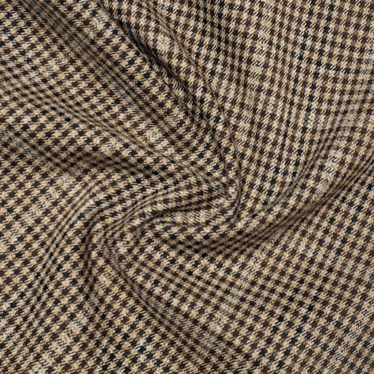 Polyester Rayon Blend Houndstooth Fabric textile image 2