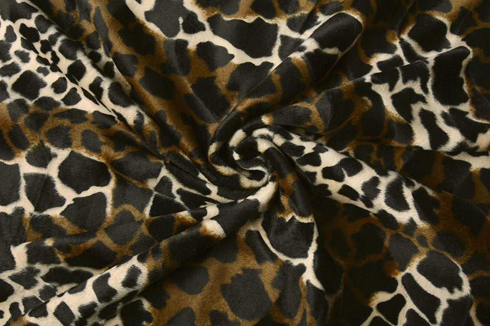 Velboa Panterprint - 100% Polyester, ± 140/150 cm, ± 250 gram/m²