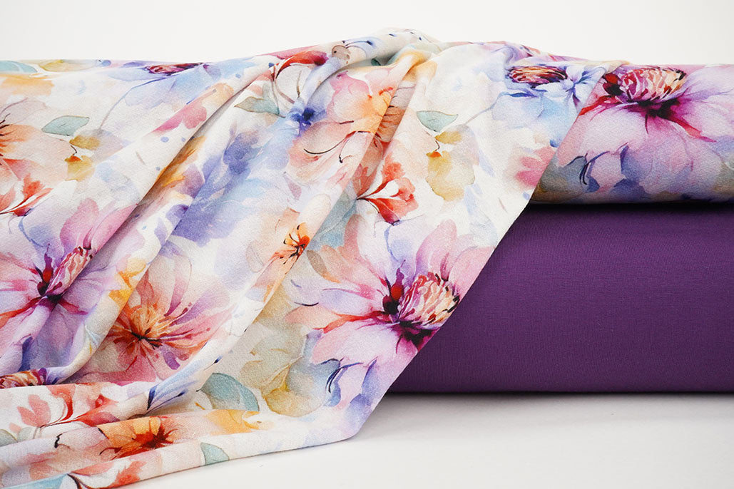 Viscose Crepe Jersey Flowers Tamara secondary textile image
