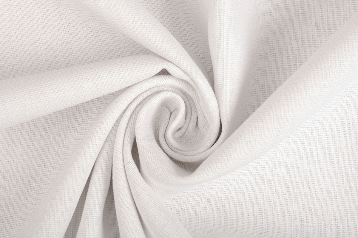 Viscose Linen White - 70% Linen 30% Viscose, ± 140 cm, ± 180 gram/m²