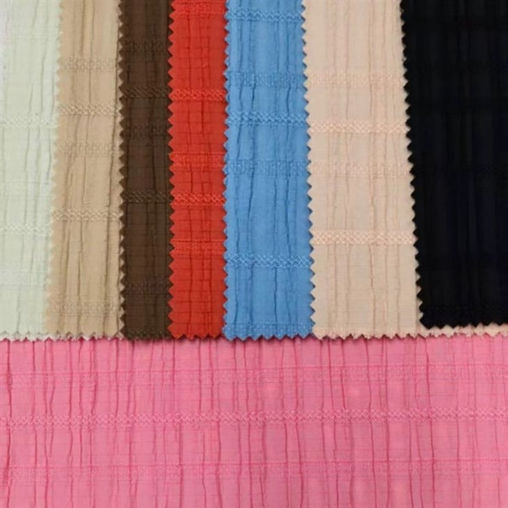 Wave Pleated Stripe Jacquard Fabric textile image 1