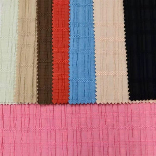 Wave Pleated Stripe Jacquard Fabric textile image 1